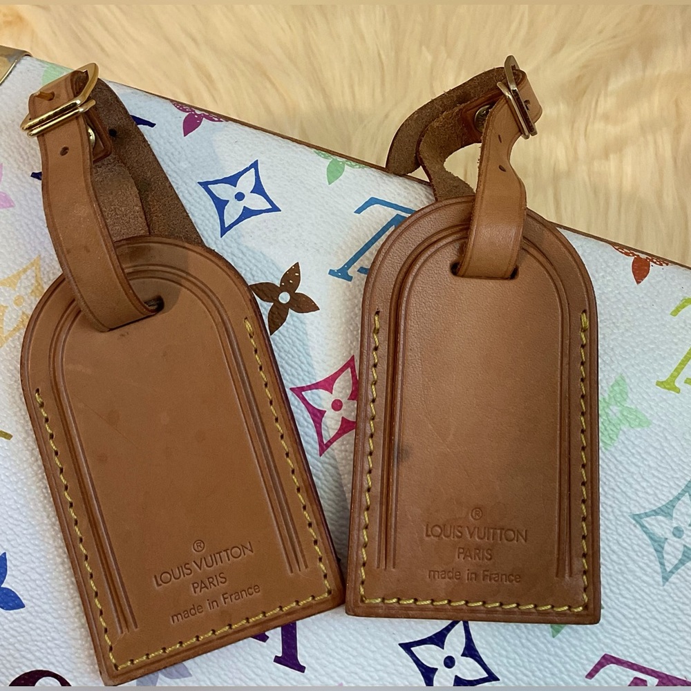 Louis Vuitton set of two luggage tags